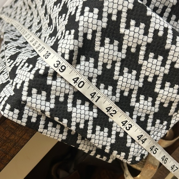 Harper 241 Dress black white geo houndstooth faux wrap midi size 16 NWT - Picture 13 of 15
